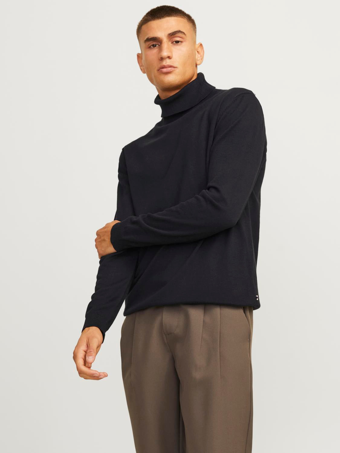 Pullovers - Jjebasic Knit Roll Neck Noos -  - Hr Ravn