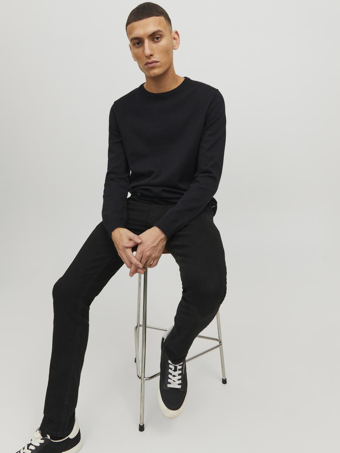 Pullovers - Jjebasic Knit Crew Neck Noos -  - Hr Ravn