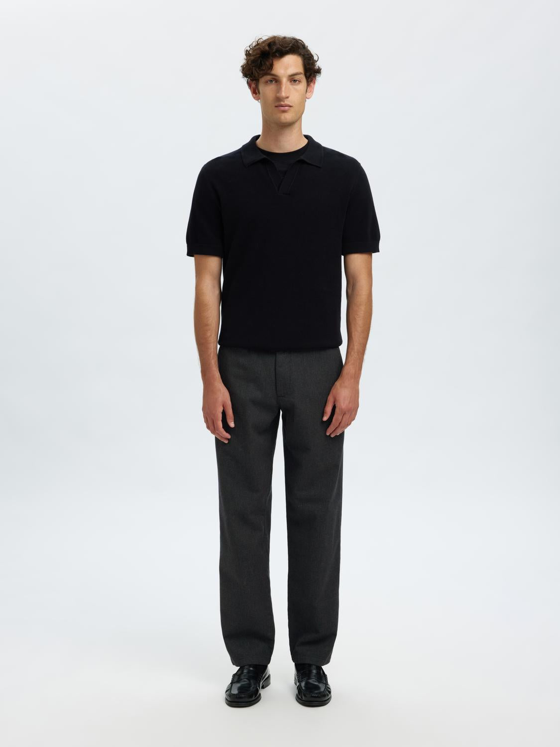 Trousers - Slh175-Slim Miles Brushed Pant W Noos -  - Hr Ravn