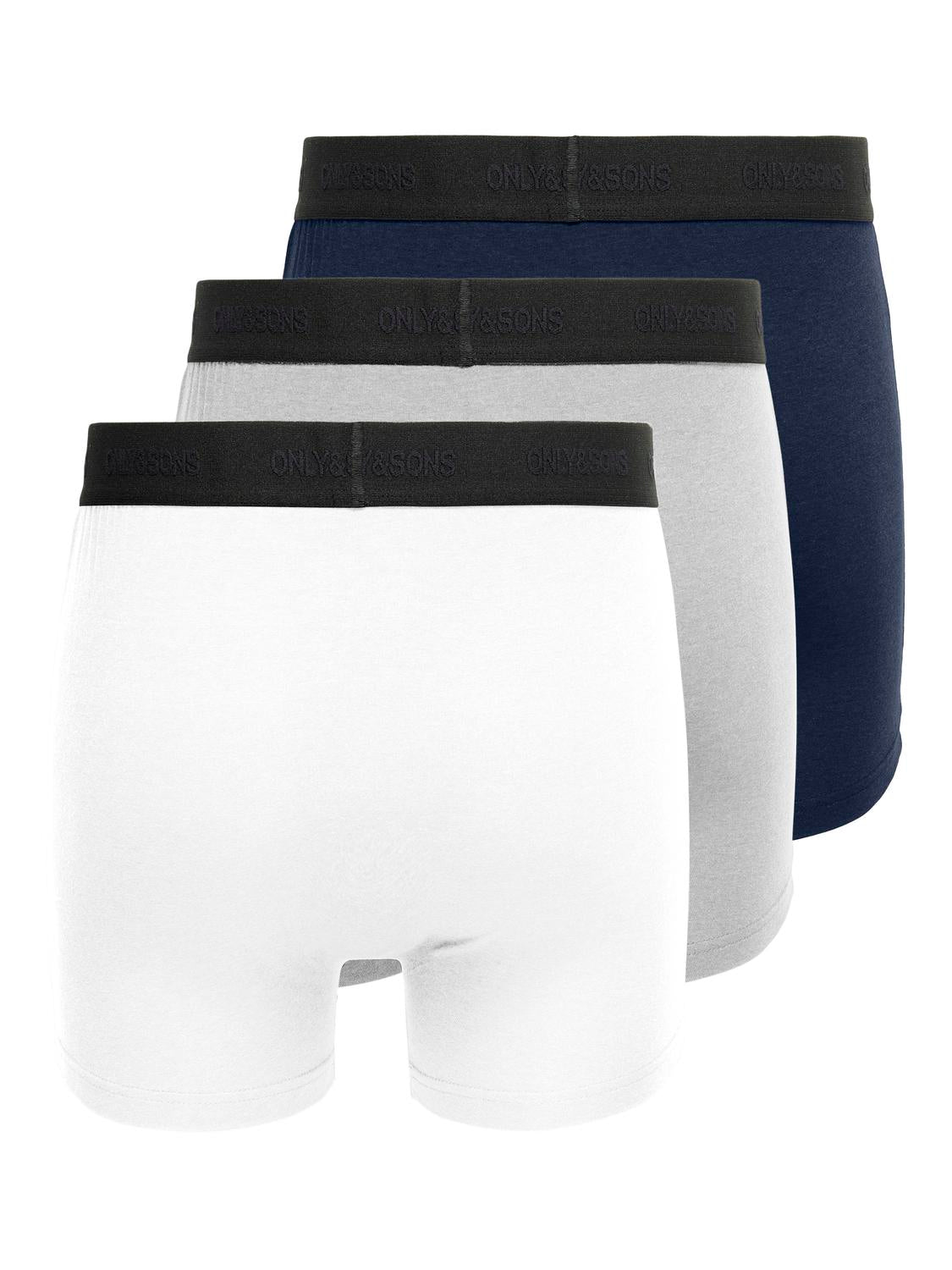 UNDERBUKSER - Onsfitz Bamboo Boxer Logo 3-Pack Noos -  - Hr Ravn
