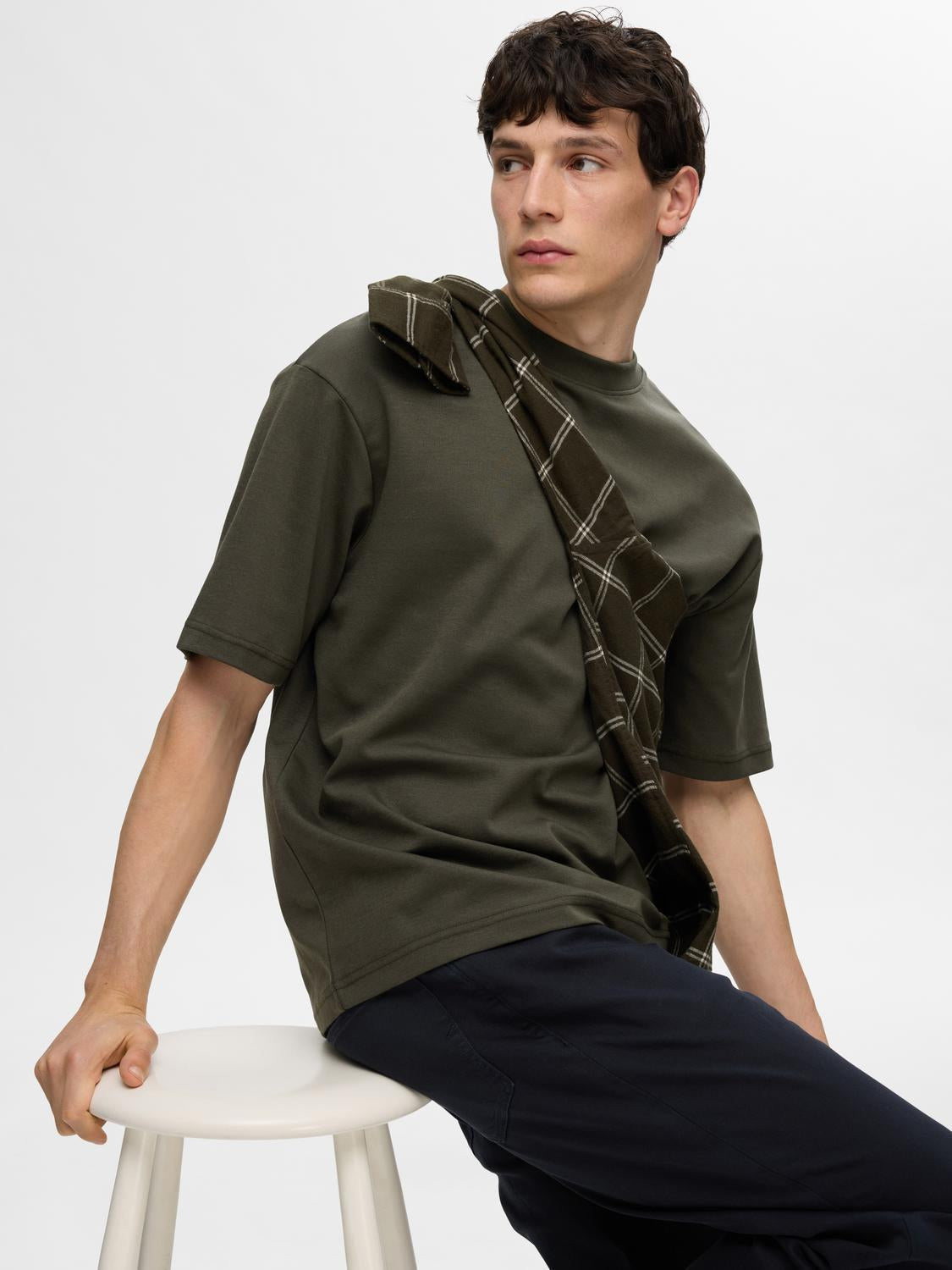 Slhlooseoscar Ss O-Neck Tee Noos