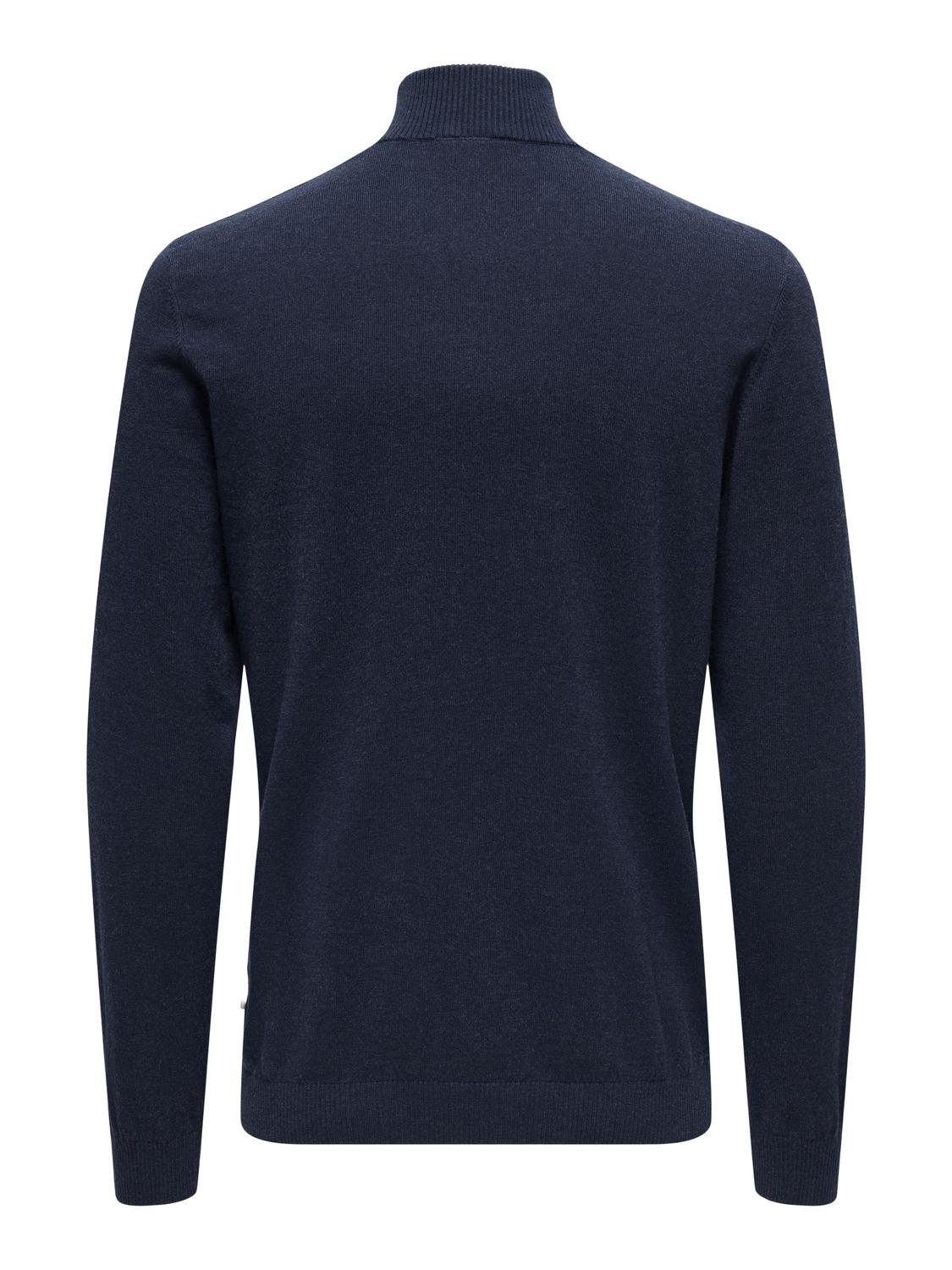 Onsloui Reg 12 Mel Half Zip Knit Noos