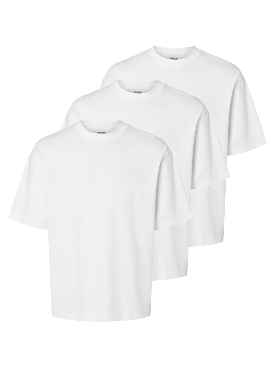 T-shirts - Slhlooseoscar Ss O-Neck Tee 3 Pack Noos -  - Hr Ravn