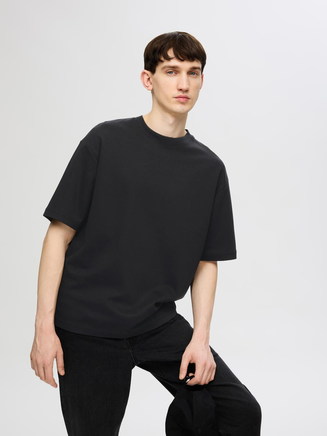 Slhlooseoscar Ss O-Neck Tee Noos