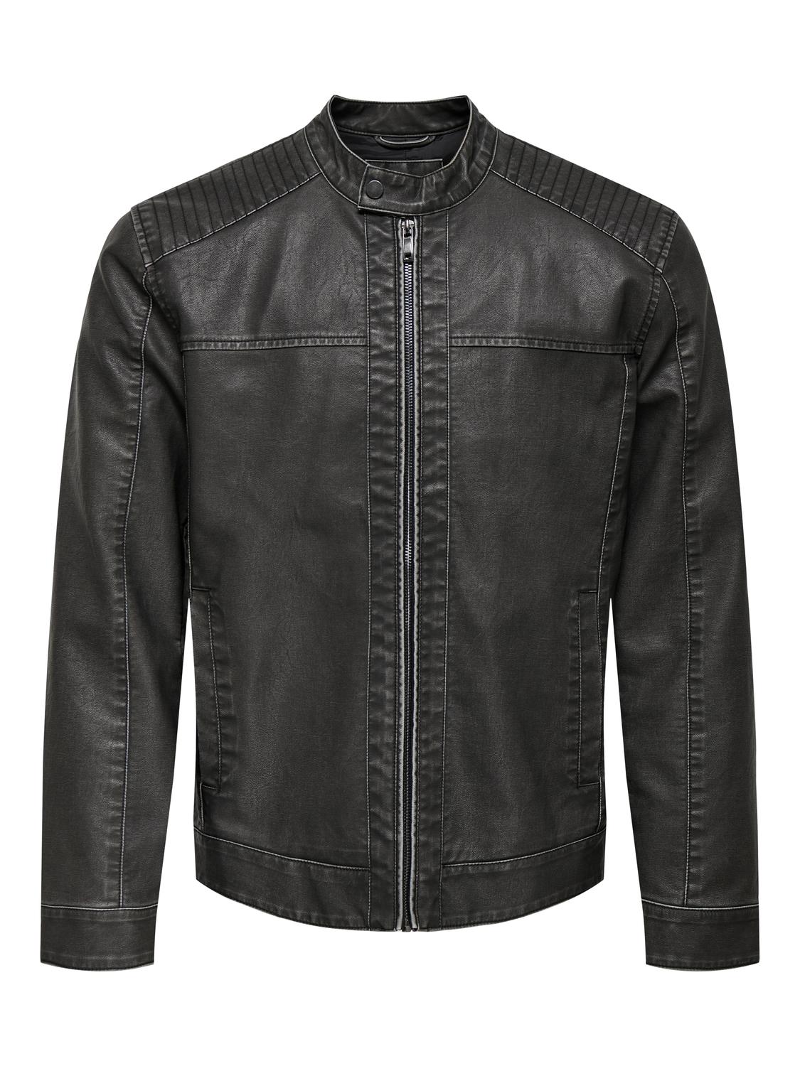 Onsmike Pu Racer Jacket Otw Noos