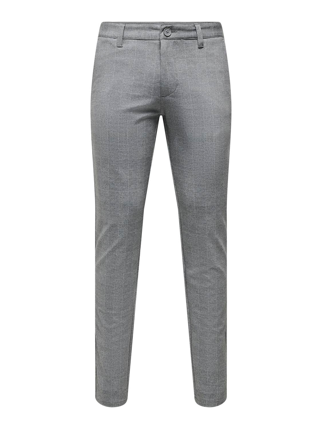 BUKSER - Onsmark Slim Check Pants 9887 Noos -  - Hr Ravn