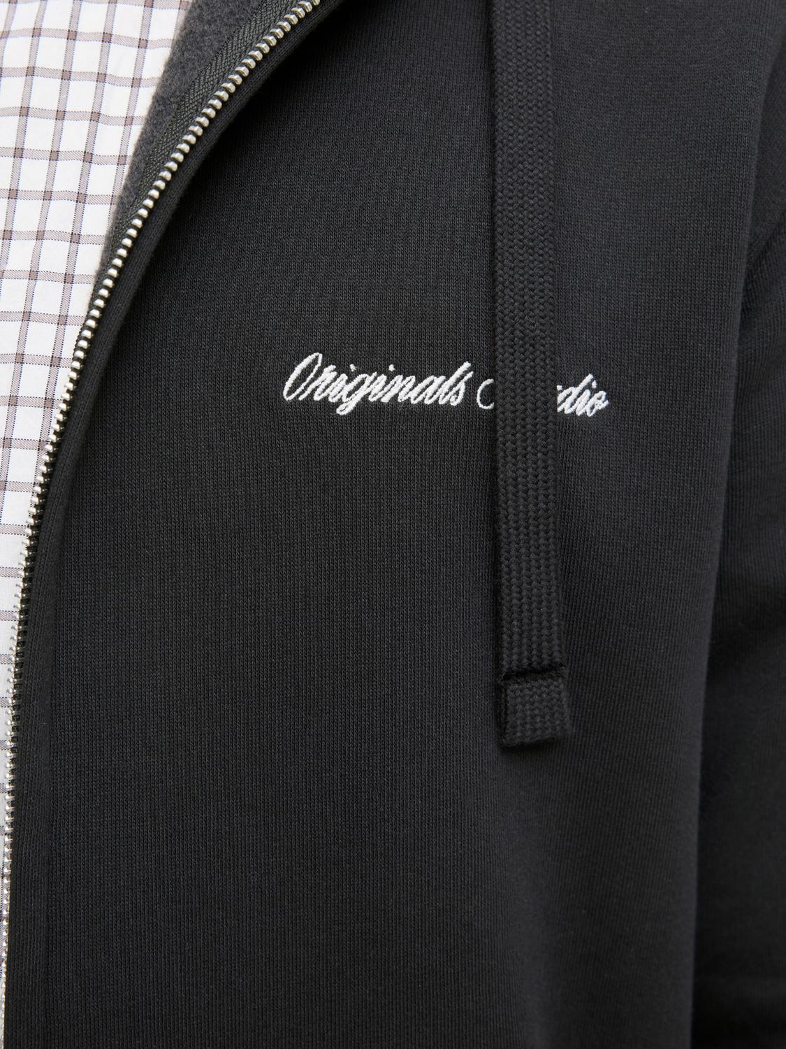 Sweatshirts - Jornorrebro Emb Sweat Zip Hood Noos -  - Hr Ravn