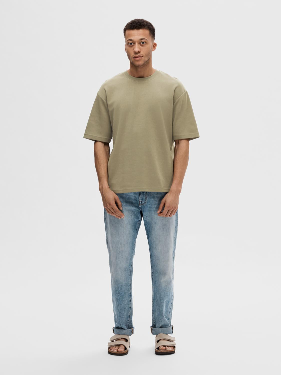 Slhlooseoscar Ss O-Neck Tee Noos