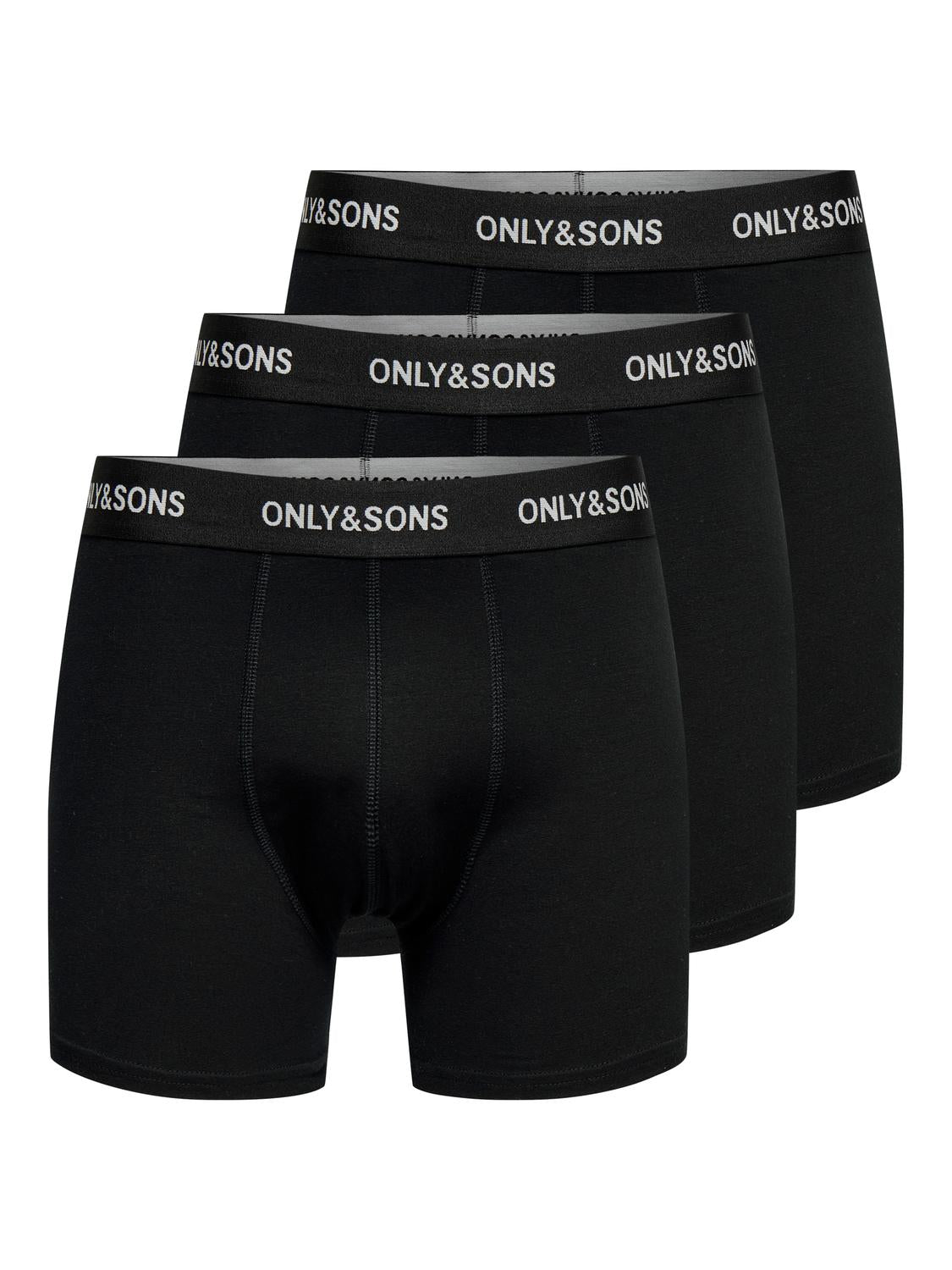 Trunks - Onsbasic Solid Boxer 3Pack Noos -  - Hr Ravn