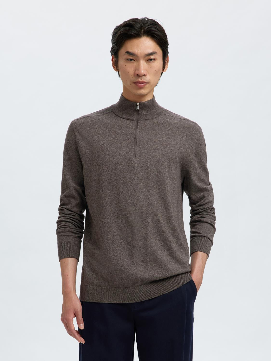 STRIK - Slhberg Ls Half Zip Noos -  - Hr Ravn