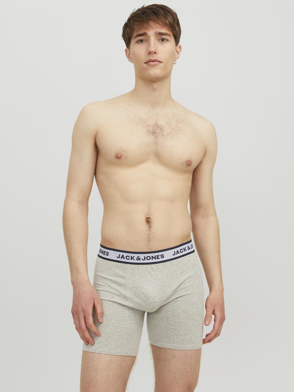 Trunks - Jacsolid Boxer Briefs 3 Pack Noos -  - Hr Ravn