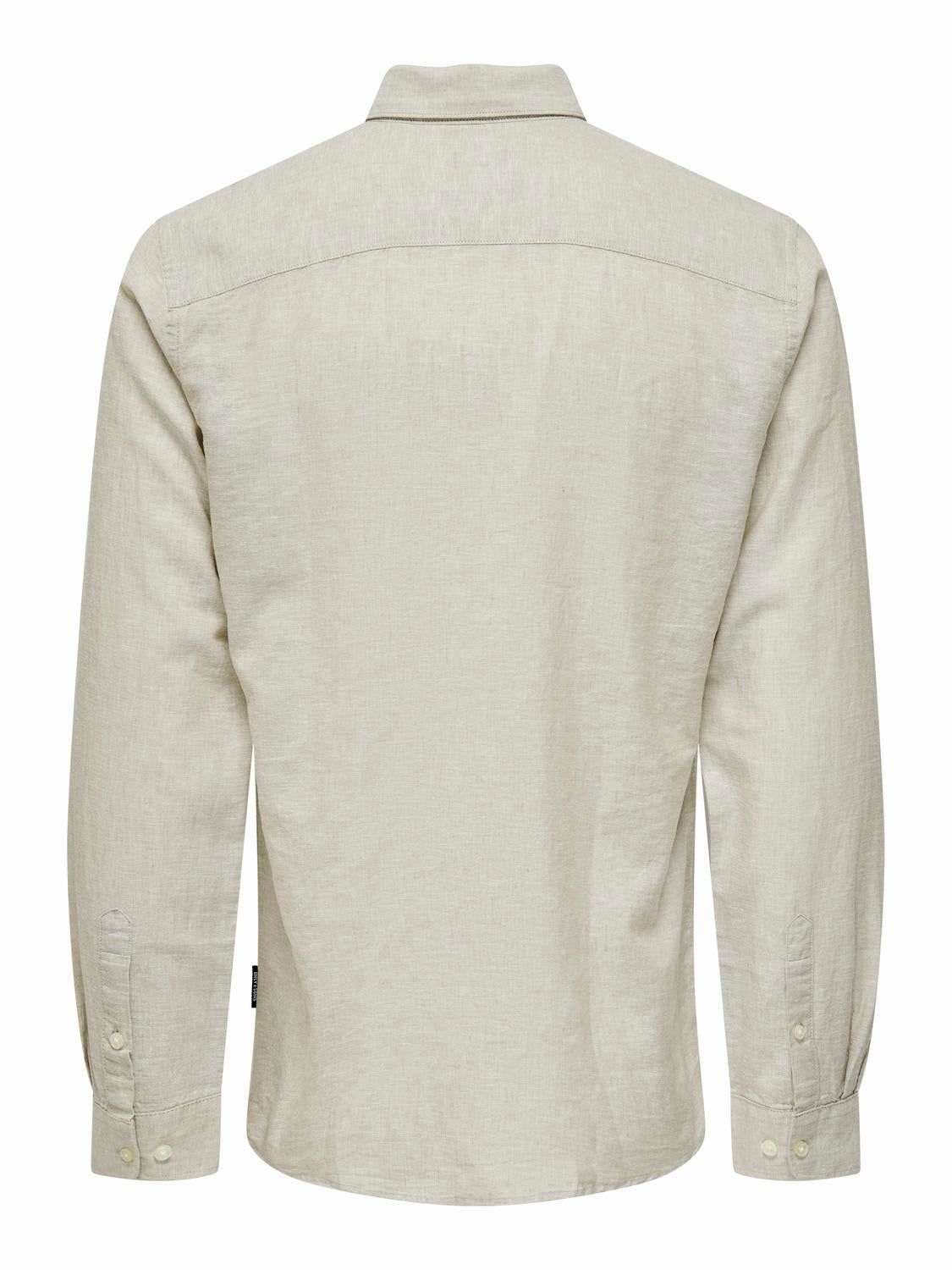 LANGE SKJORTER - Onscaiden Life Ls Solid Linen Blend Noos -  - Hr Ravn