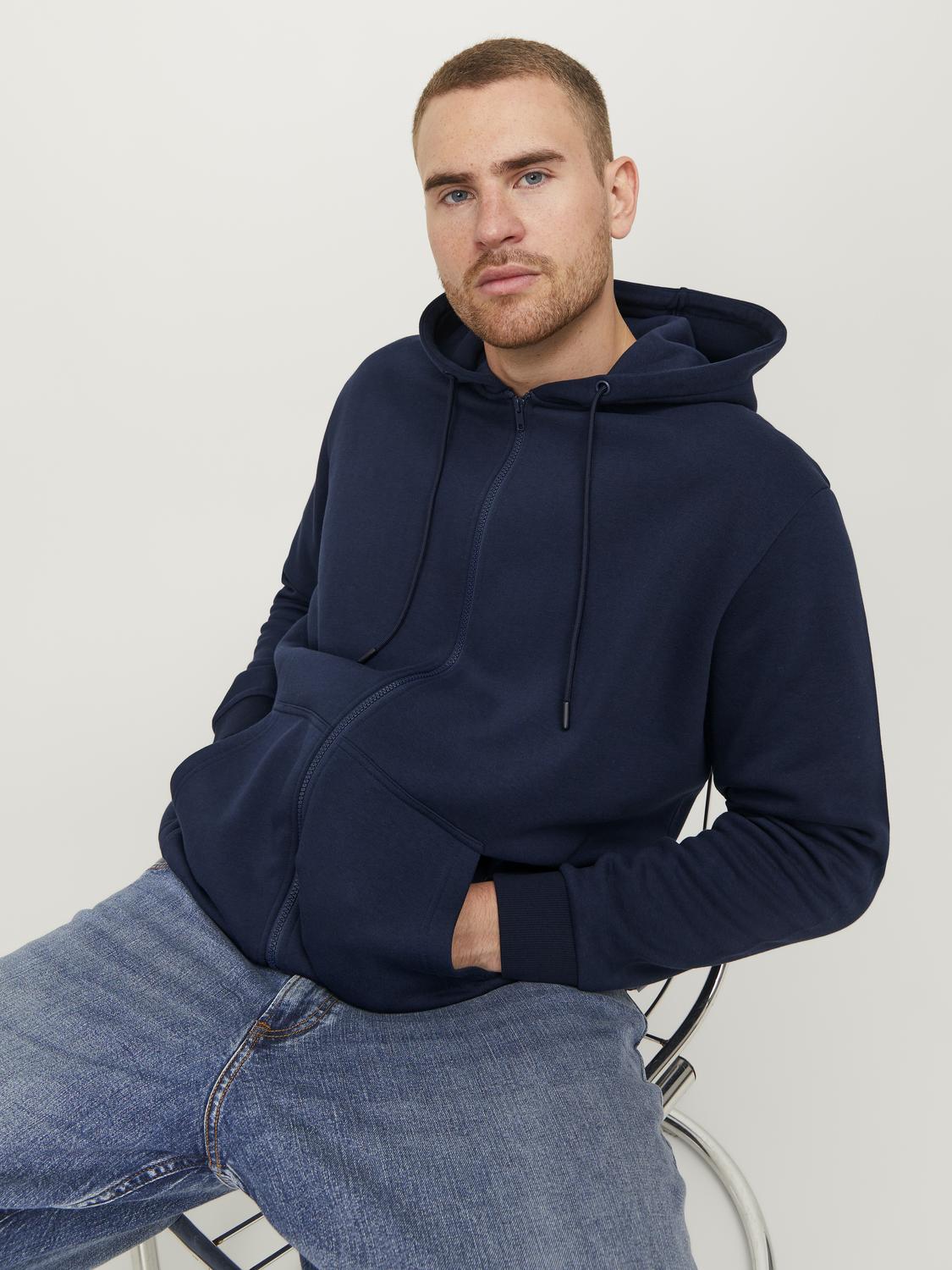 Cardigans - Jjebradley Sweat Zip Hood Noos Pls -  - Hr Ravn