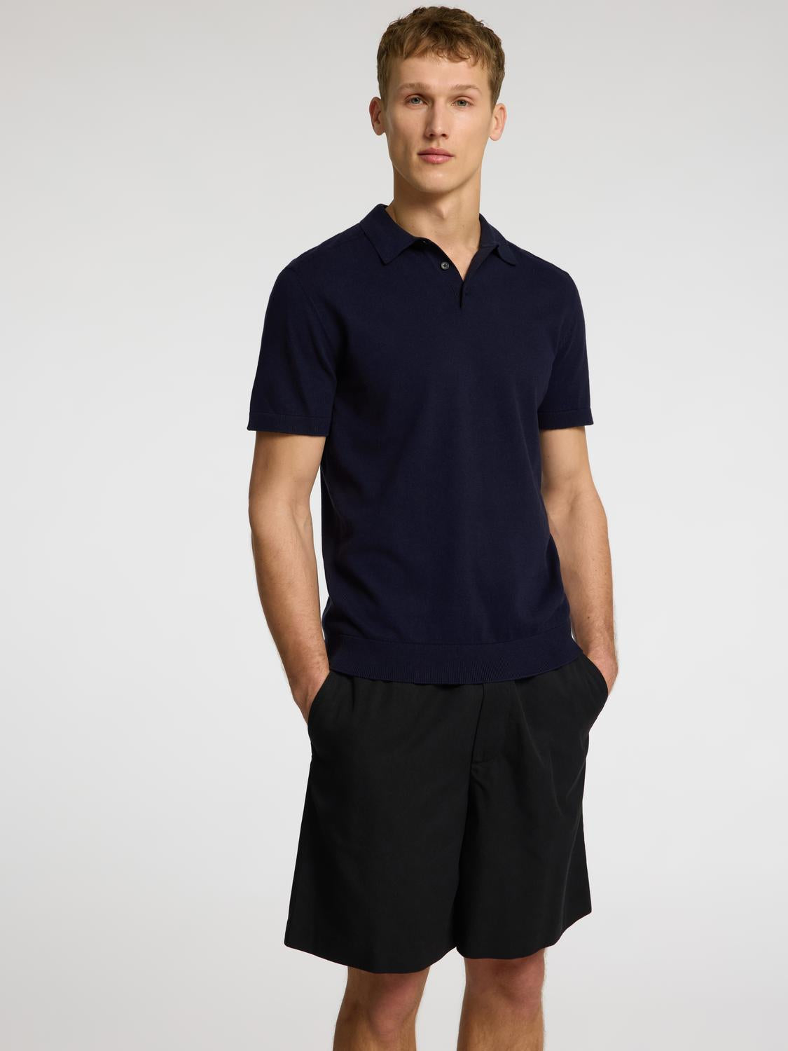 Slhberg Ss Knit Polo Noos