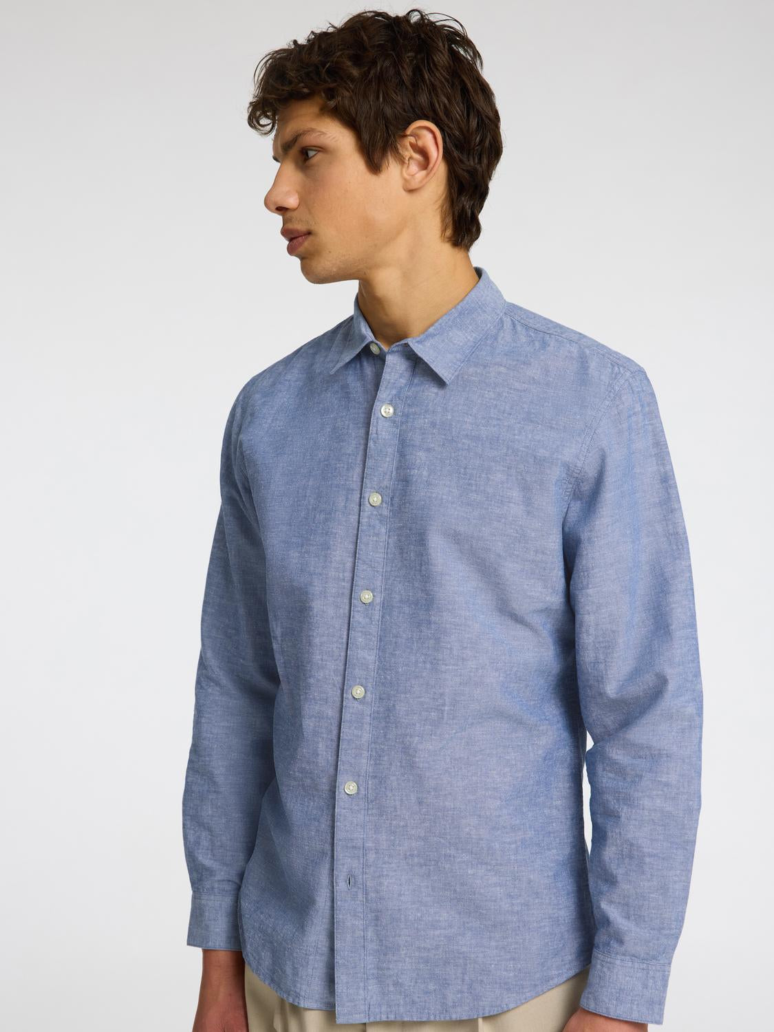Slhslim-Sun Shirt Ls Noos