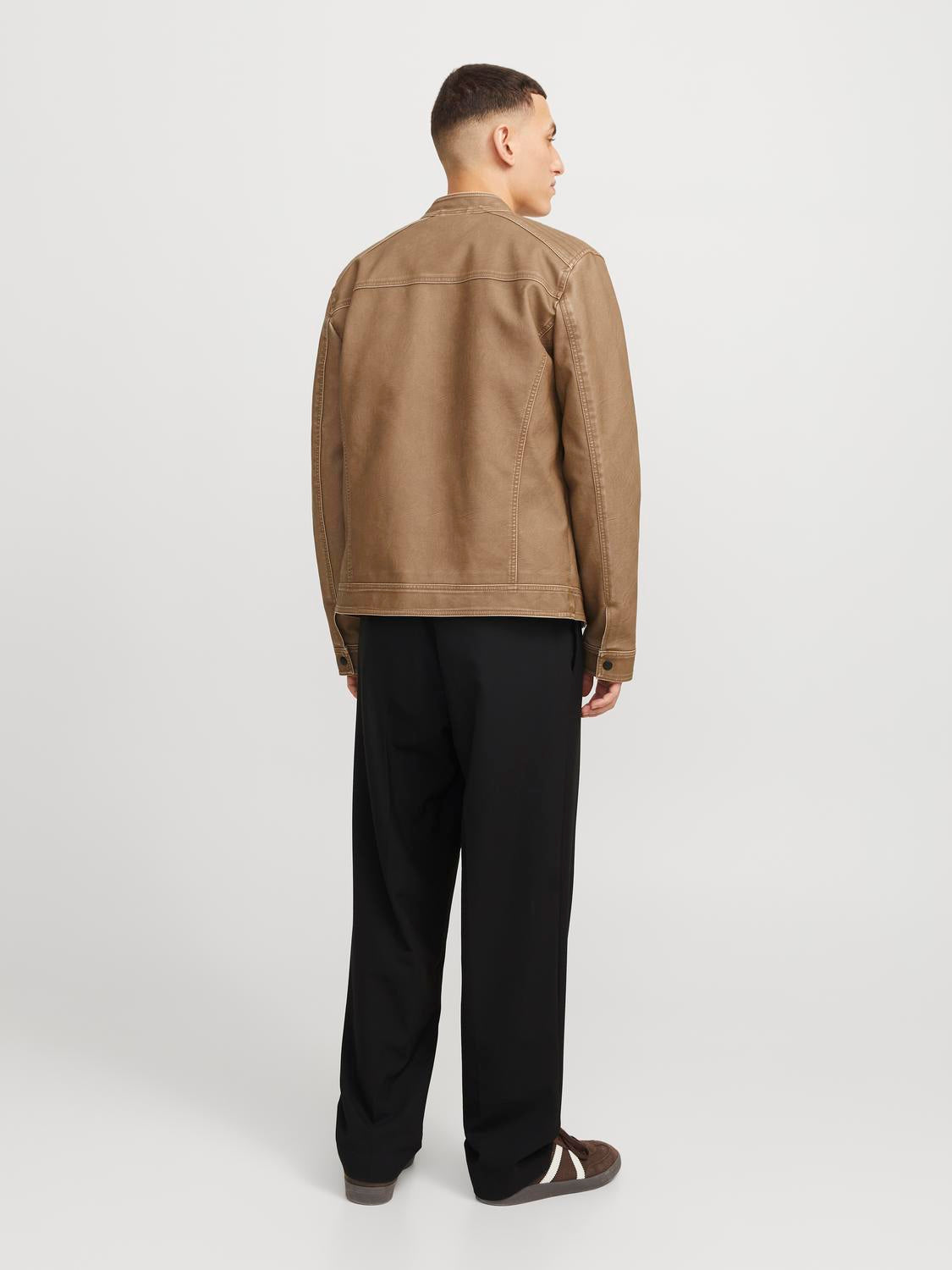 OVERTØJ - Jjewarner Washed Pu Jacket Noos -  - Hr Ravn
