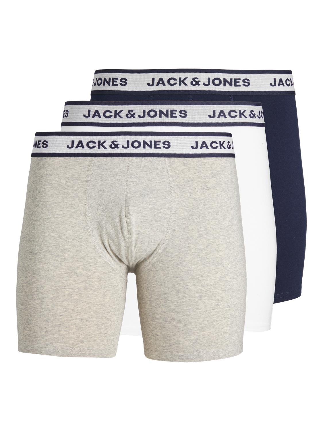 Trunks - Jacsolid Boxer Briefs 3 Pack Pls Noos -  - Hr Ravn
