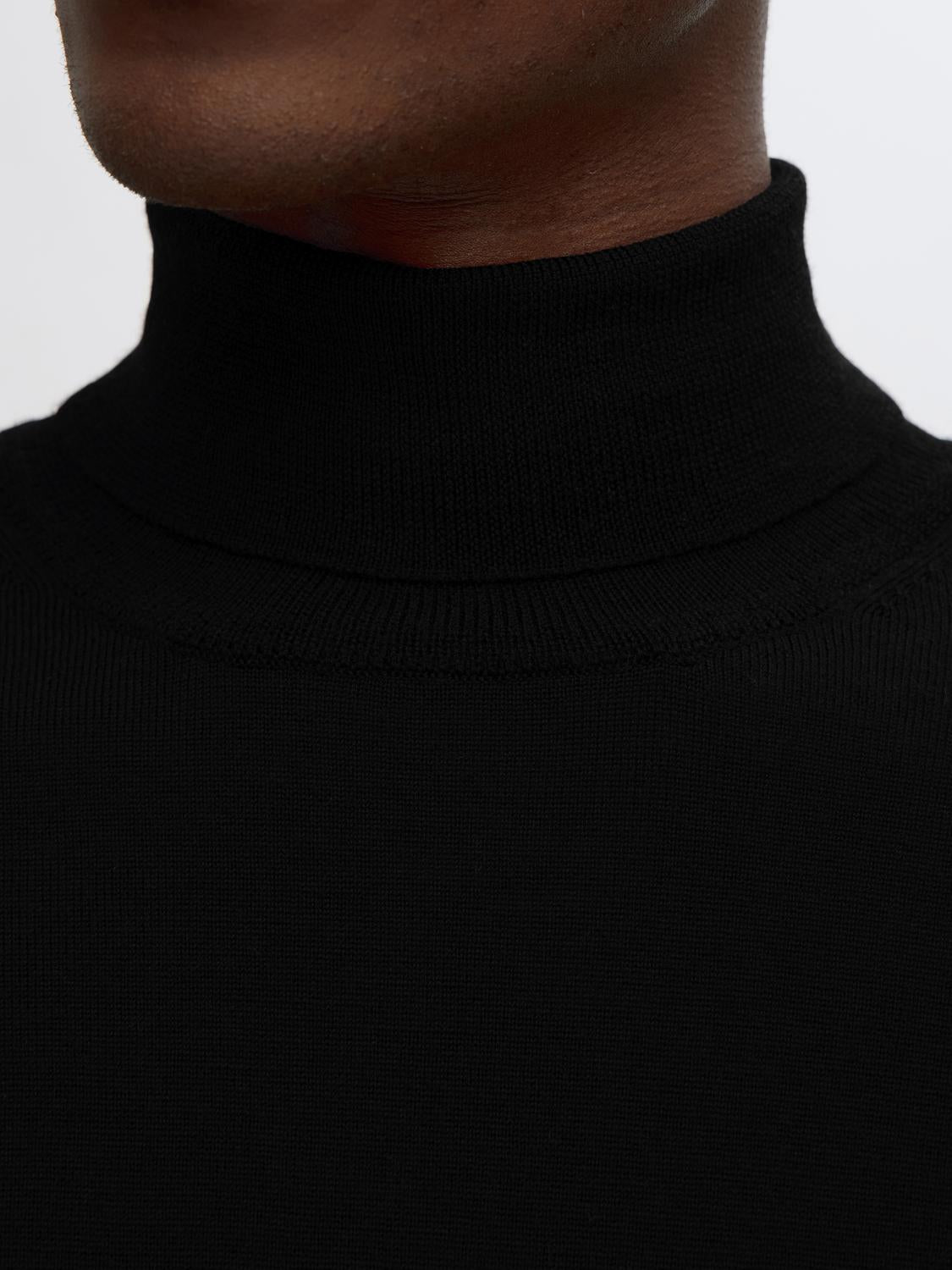 Pullovers - Slhtray Ls Knit Merino Roll Neck Noos -  - Hr Ravn
