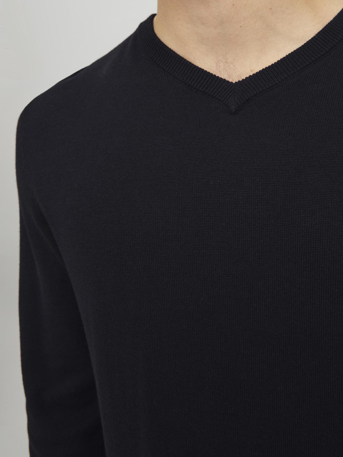 Pullovers - Jjebasic Knit V-Neck Noos -  - Hr Ravn