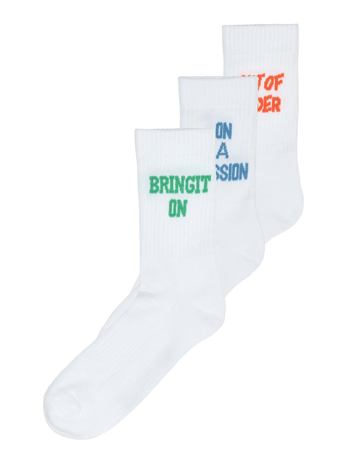 Socks - Onsrody Text 3-Pack Tennis Sock -  - Hr Ravn