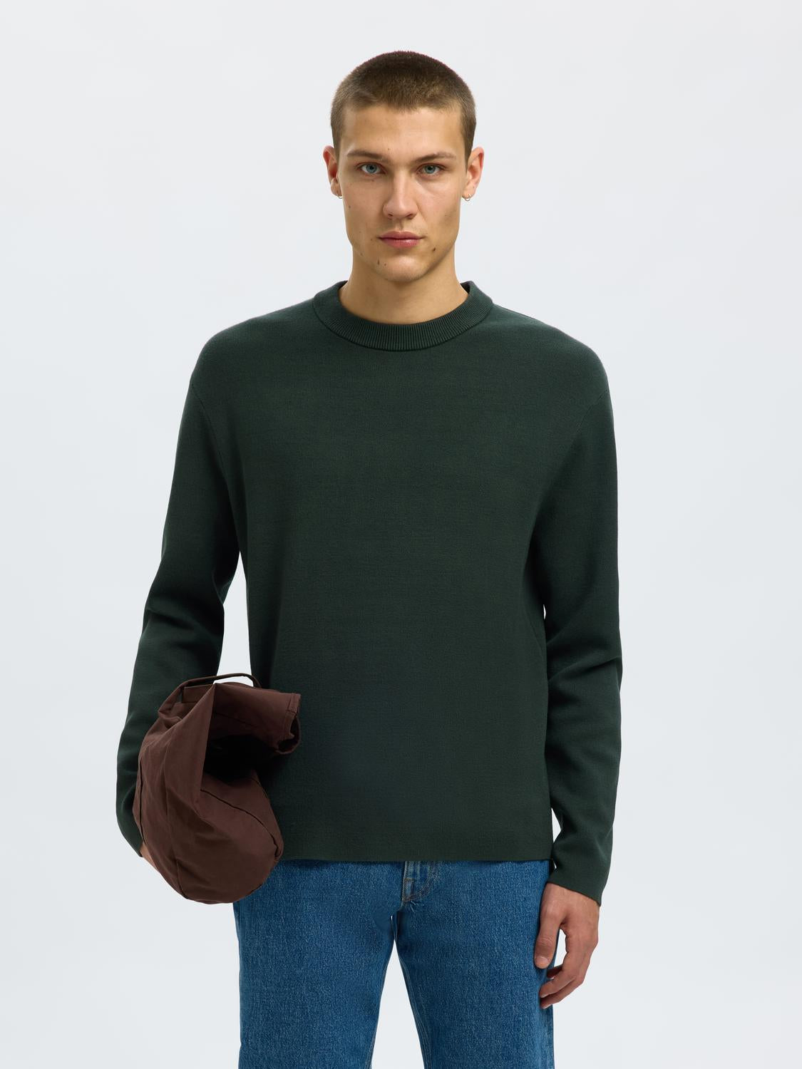 Pullovers - Slhteller Fn Relaxed Crew Neck Noos -  - Hr Ravn