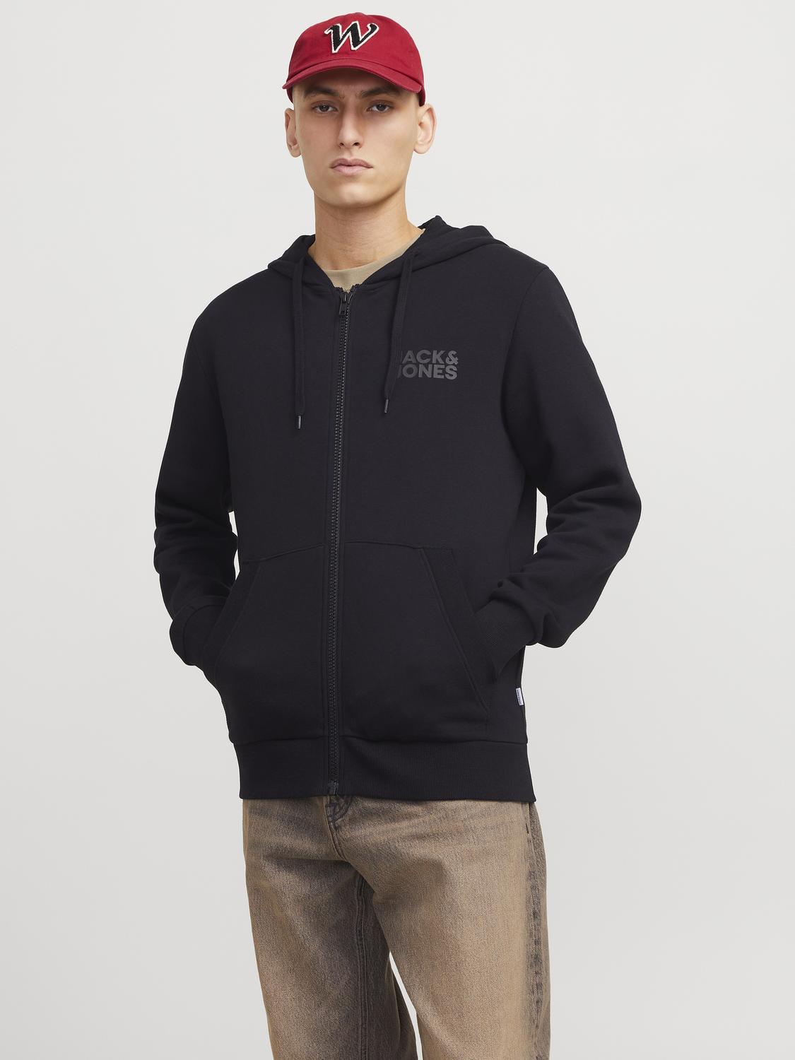 SWEATSHIRTS - Jjecorp Logo Sweat Zip Hood Noos -  - Hr Ravn