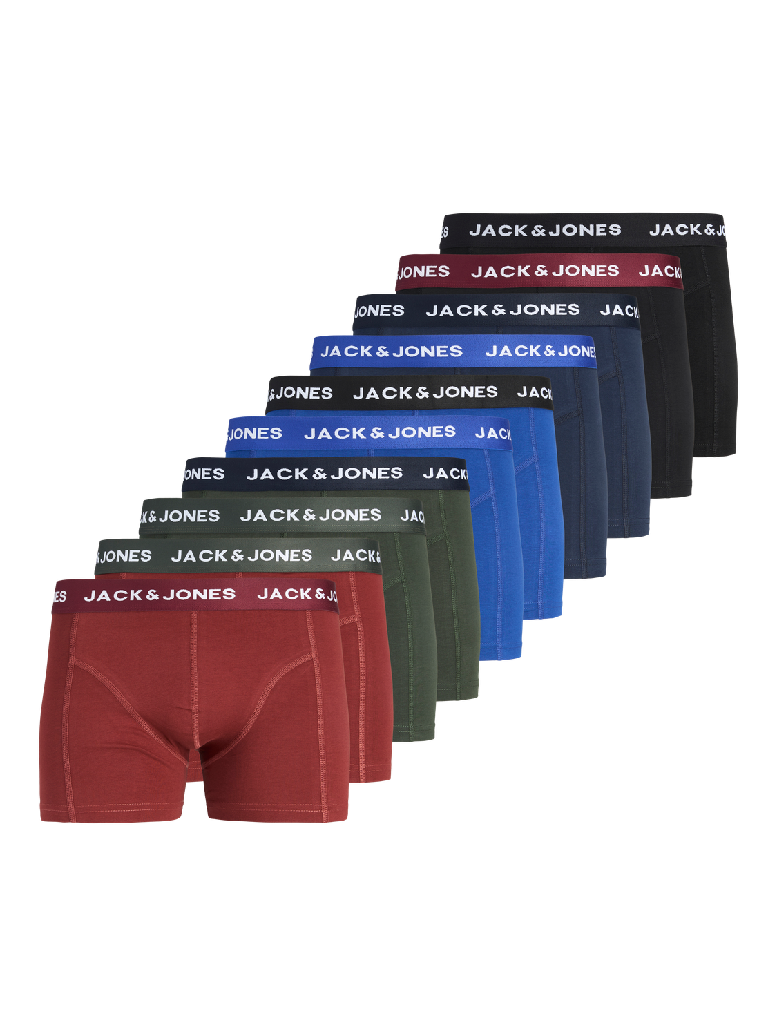 Trunks - Jacsolid Trunks 10 Packs Noos -  - Hr Ravn