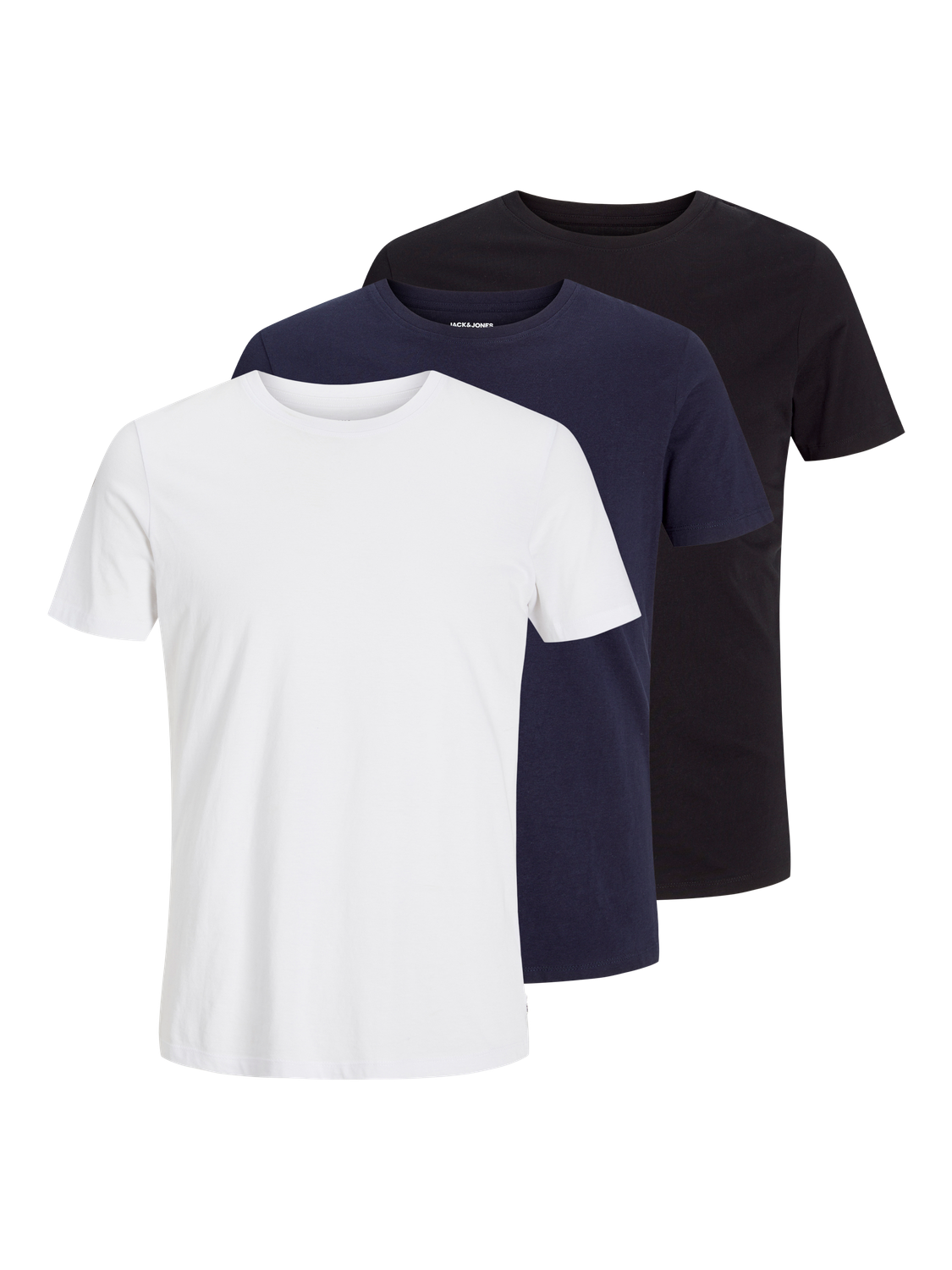 T-shirts - Jjeorganic Basic Tee Ss O-Ne 3Pk Mp Noos -  - Hr Ravn