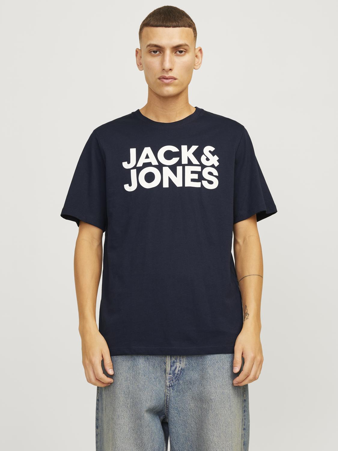 T-shirts - Jjecorp Logo Tee Ss O-Neck 3Pk Mp Noos -  - Hr Ravn