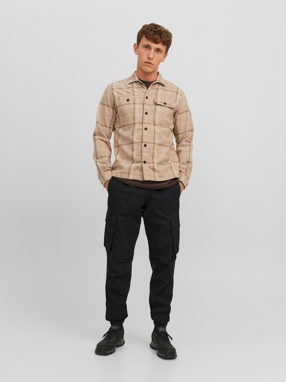 Cargo Pants - Jpstkane Noah Cuffed Cargo Noos -  - Hr Ravn