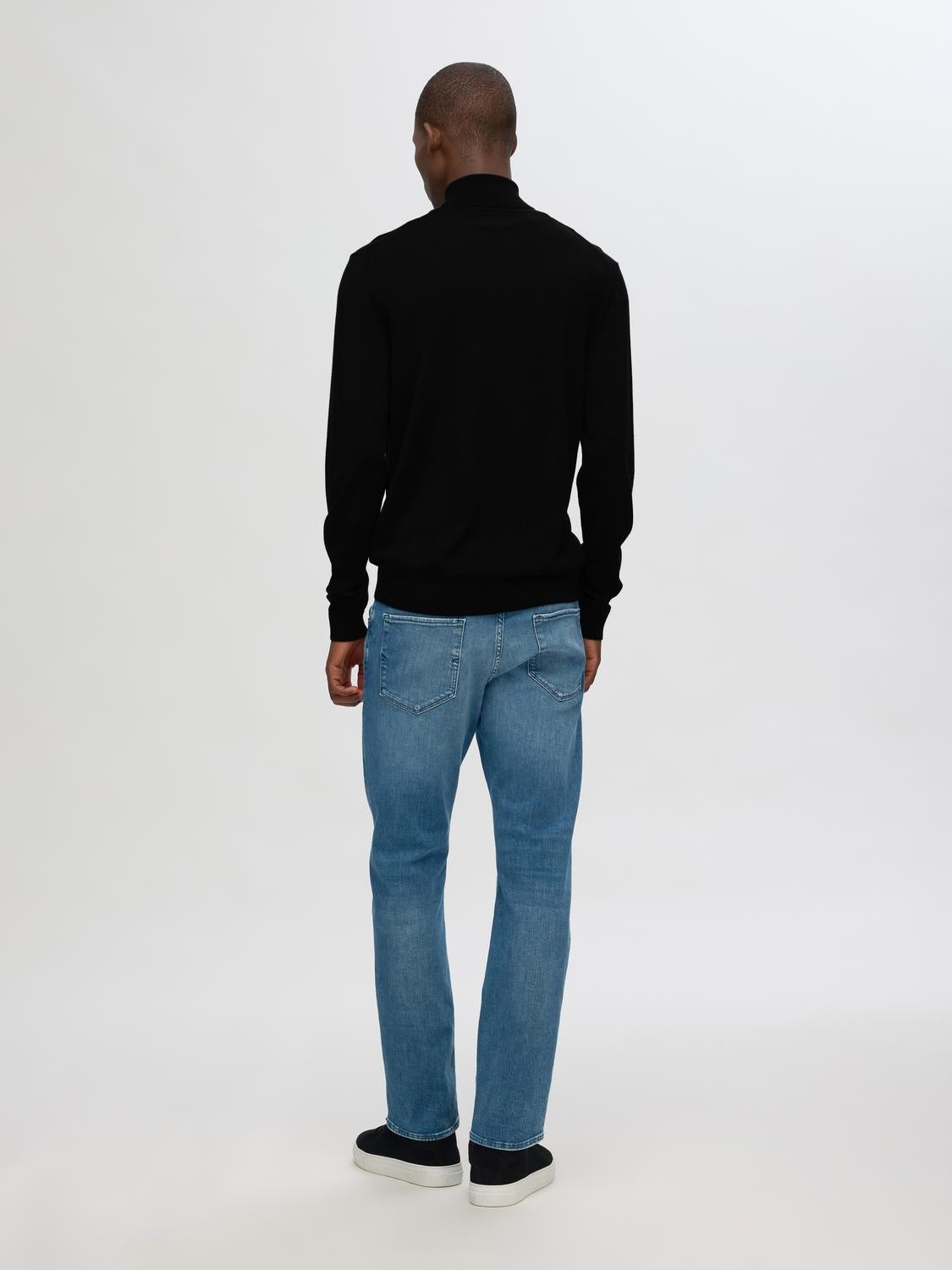 Pullovers - Slhtray Ls Knit Merino Roll Neck Noos -  - Hr Ravn