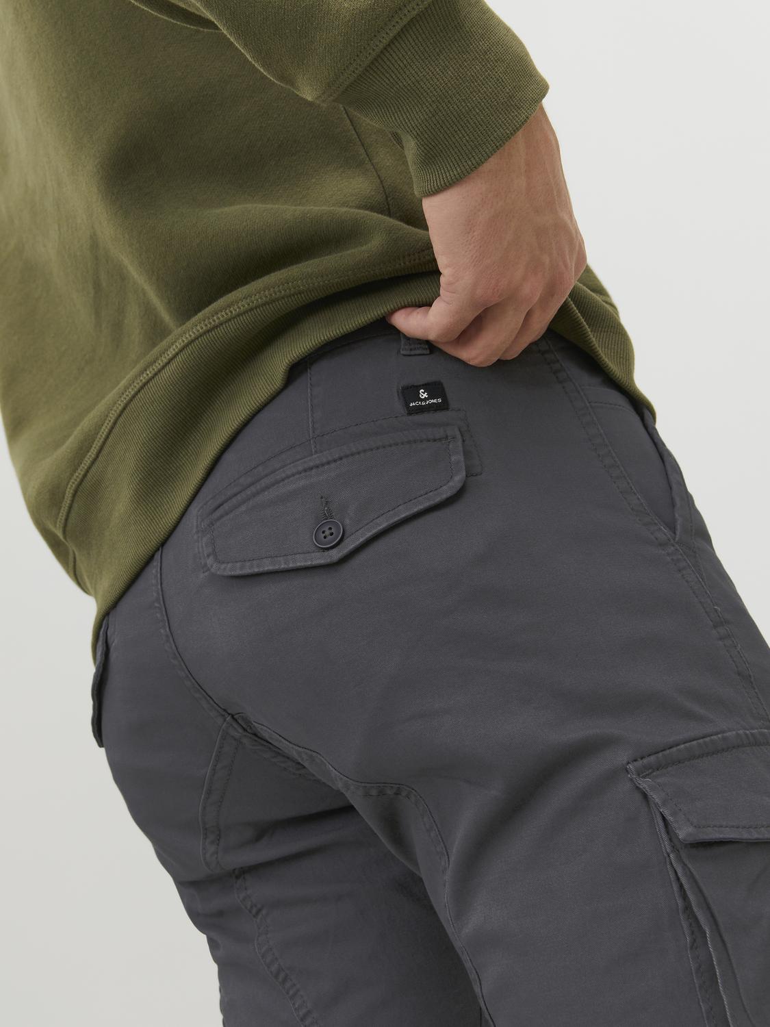 Cargo Pants - Jpstpaul Flake Cargo Asphalt Noos -  - Hr Ravn