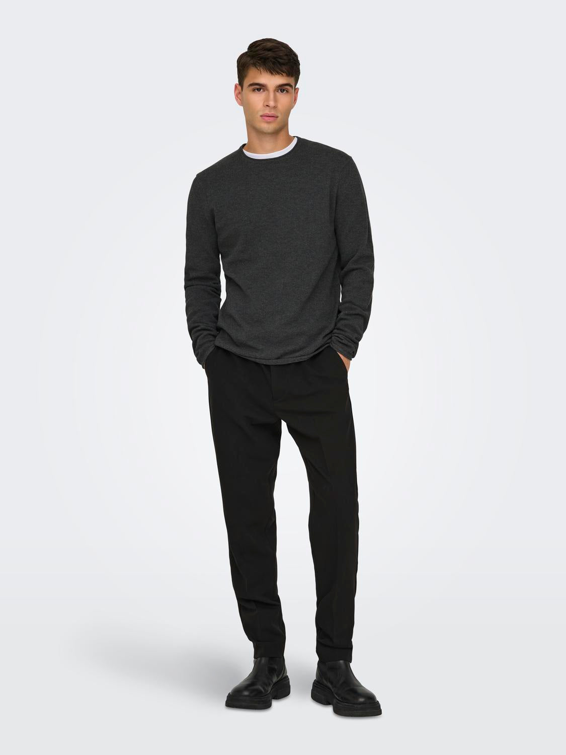 Onsfelix Reg 12 Crew Knit Noos