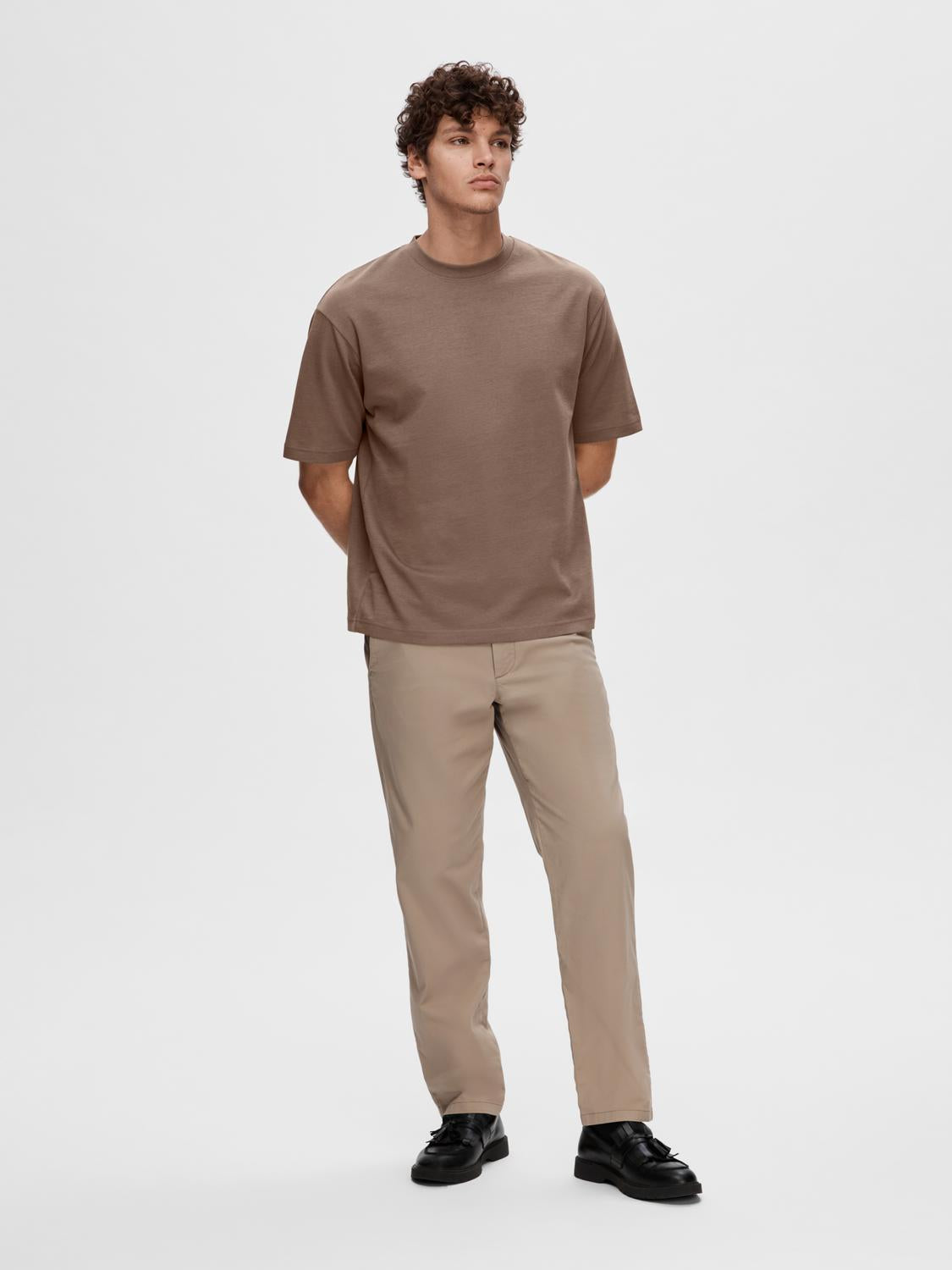 Slhlooseoscar Ss O-Neck Tee Noos