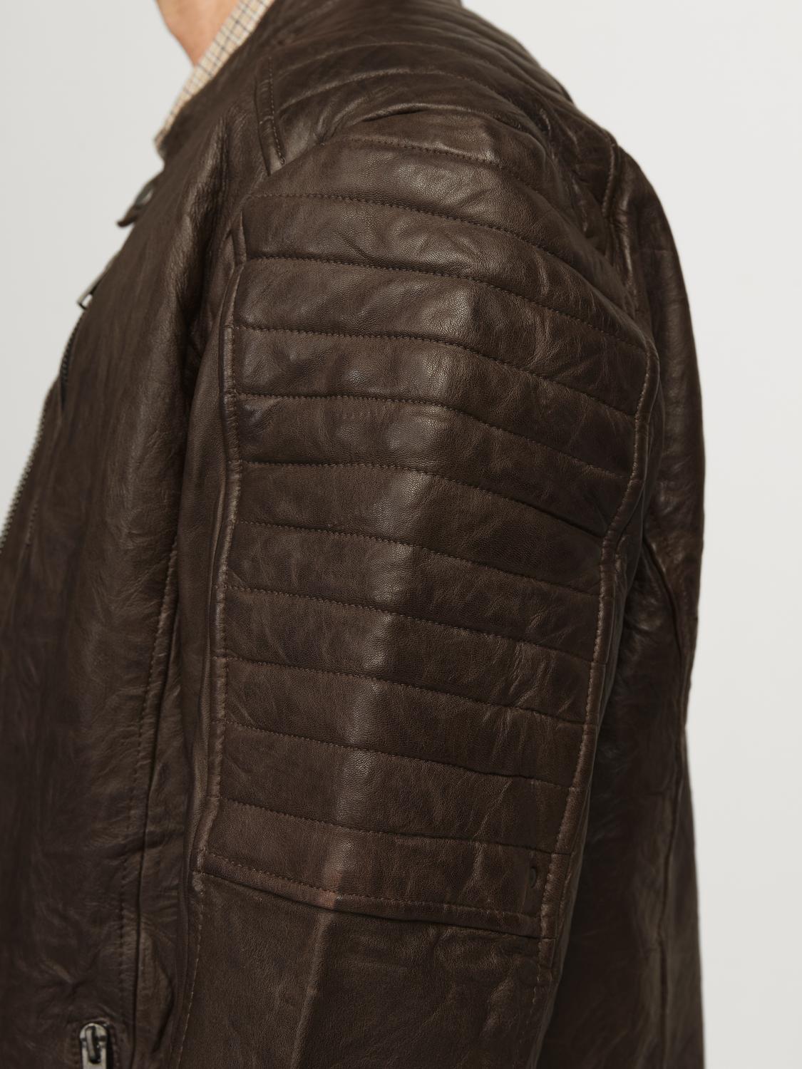 OVERTØJ - Jjerichard Leather Jacket Noos -  - Hr Ravn
