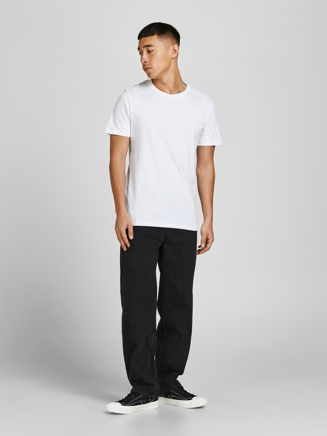 T-shirts - Jjeorganic Basic Tee Ss O-Ne 3Pk Mp Noos -  - Hr Ravn