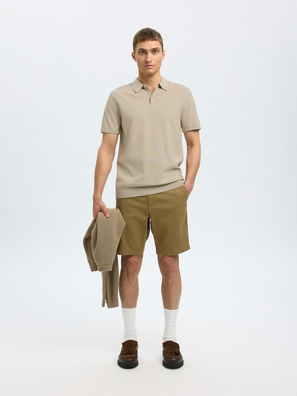 Slhberg Ss Knit Polo Noos