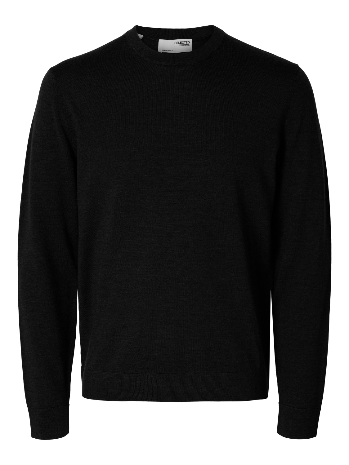 Slhtray Ls Knit Merino Crew Neck Noos