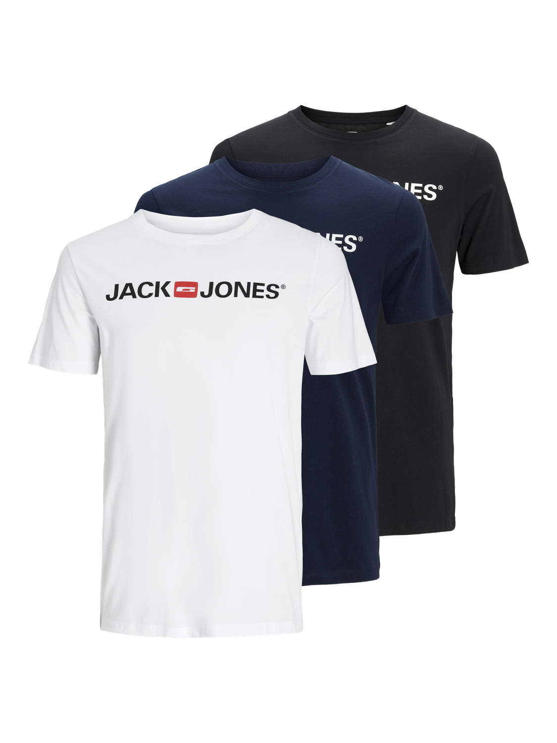 T-shirts - Jjecorp Logo Tee Ss Crew Neck 3Pkmp Noos -  - Hr Ravn