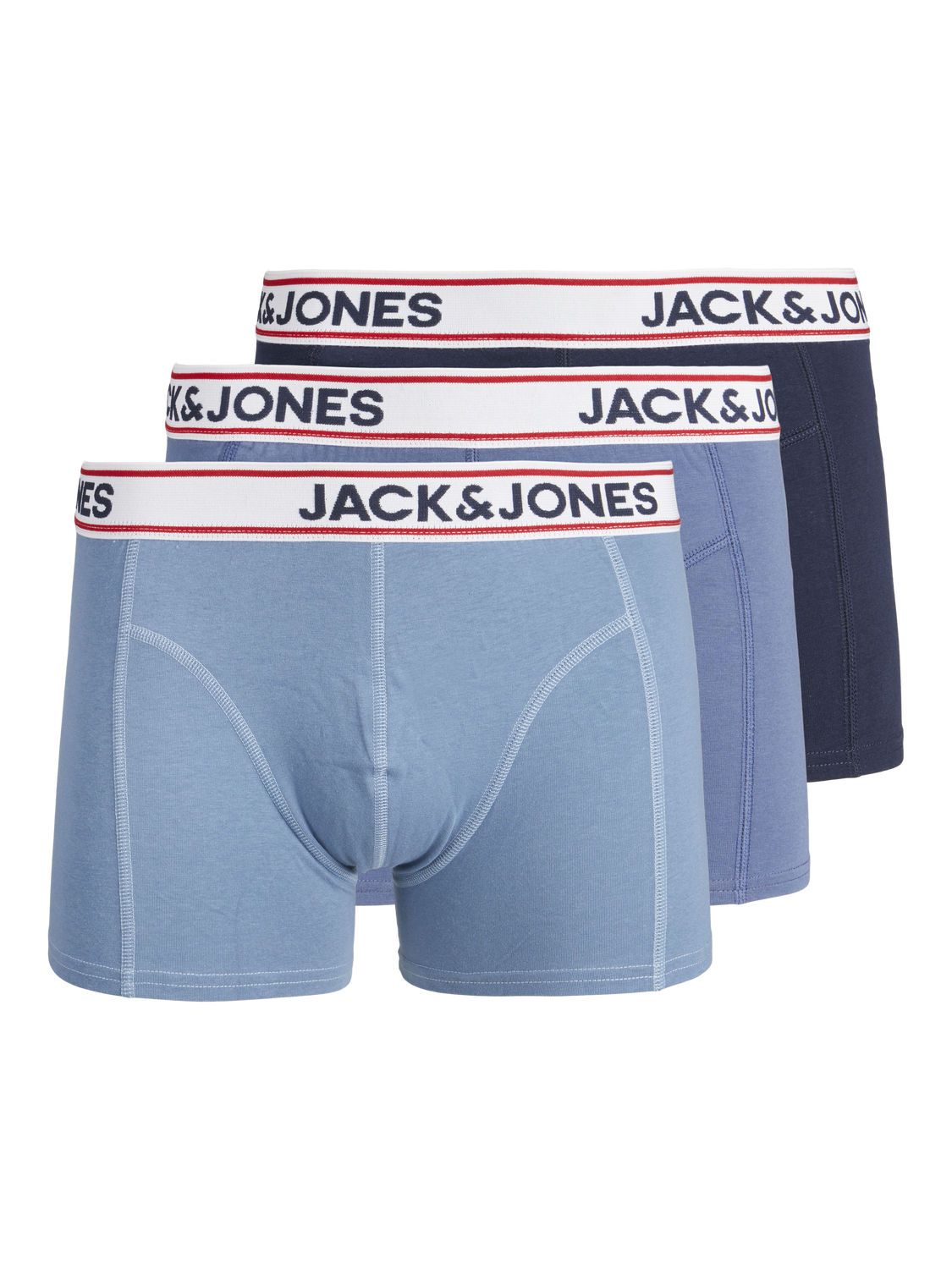 Trunks - Jacsolid Boxer Briefs 3 Pack Noos -  - Hr Ravn