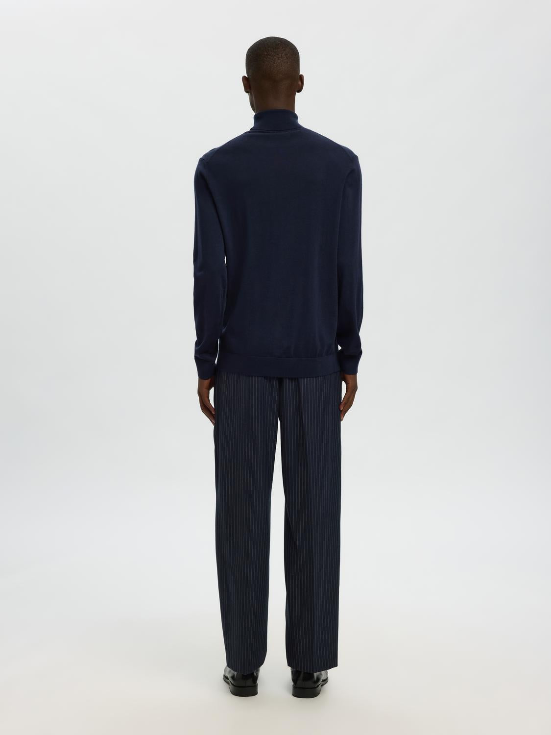 STRIK - Slhtray Ls Knit Merino Roll Neck Noos -  - Hr Ravn
