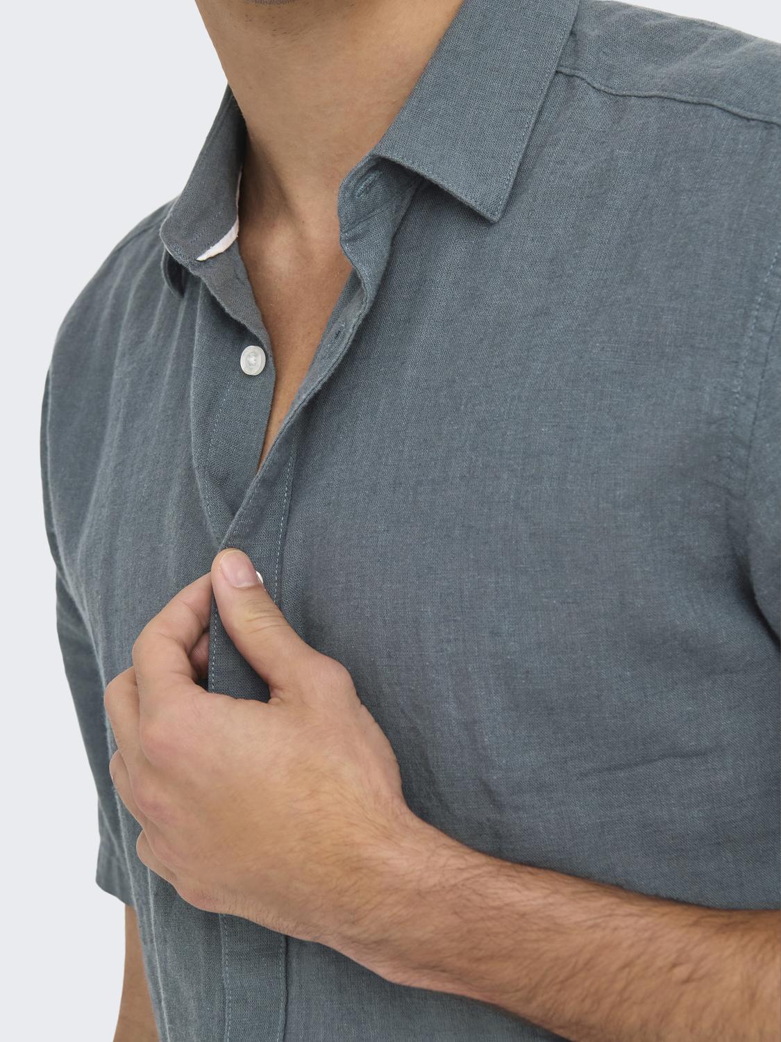 Onscaiden Life Ss Solid Linen Blend Noos