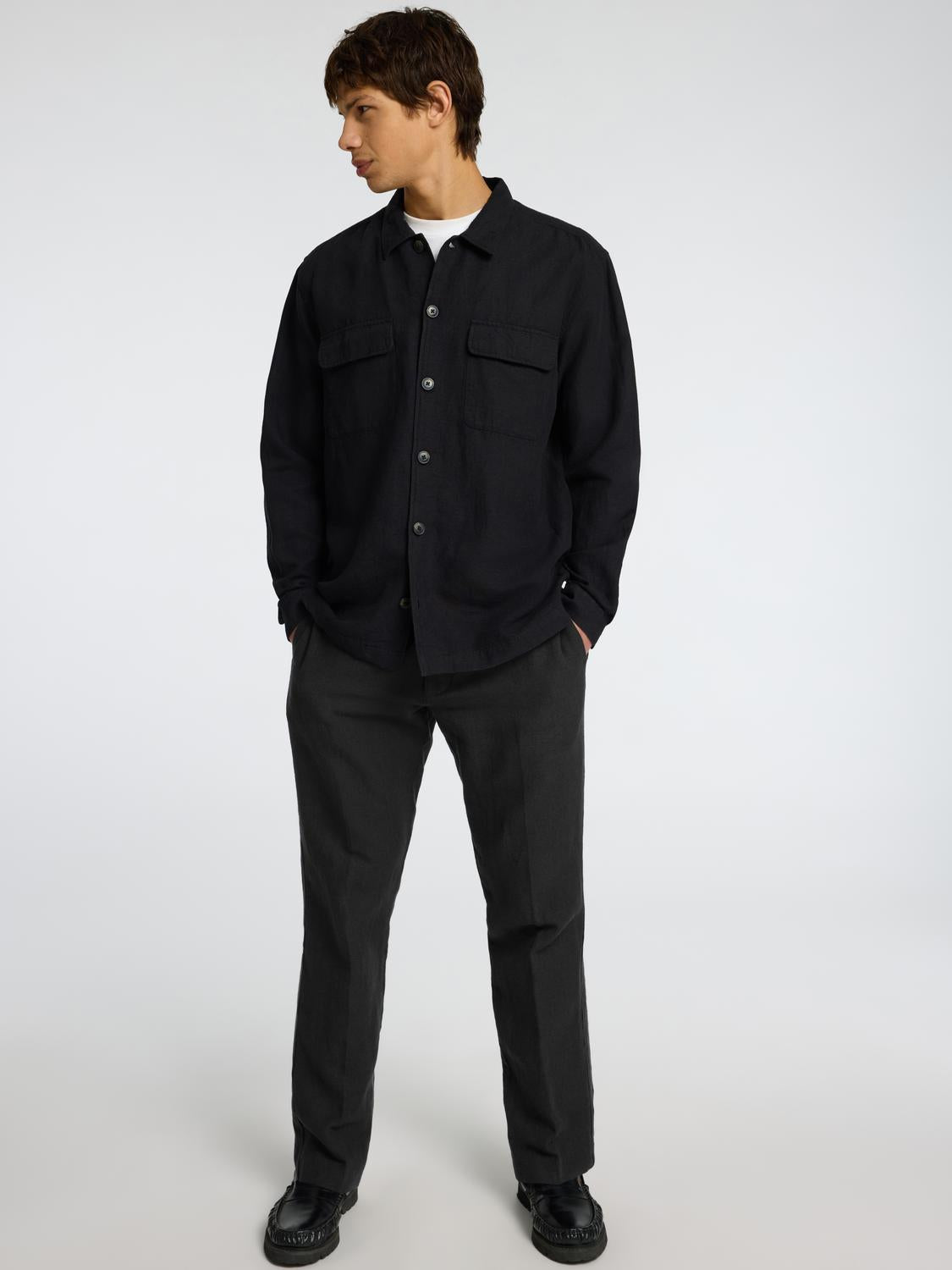 Slh196-Straight Leroy Linen Bld Pnt Noos