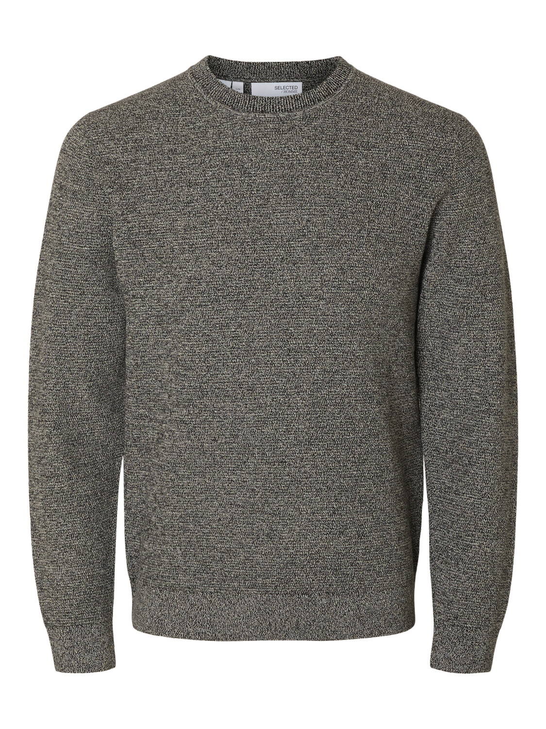 Pullovers - Slhross Ls Knit Structure Crew Neck Noos -  - Hr Ravn