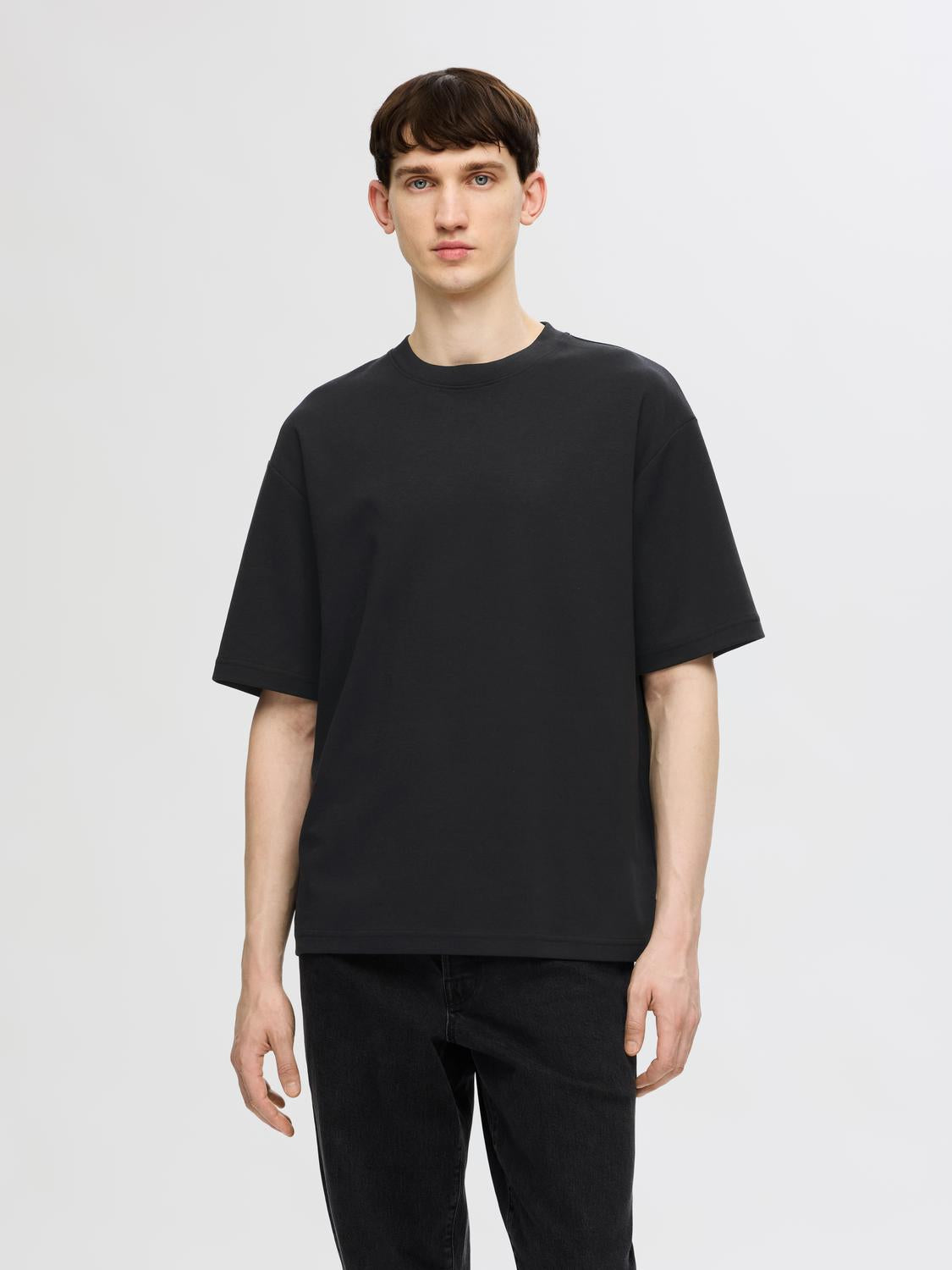 Slhlooseoscar Ss O-Neck Tee Noos
