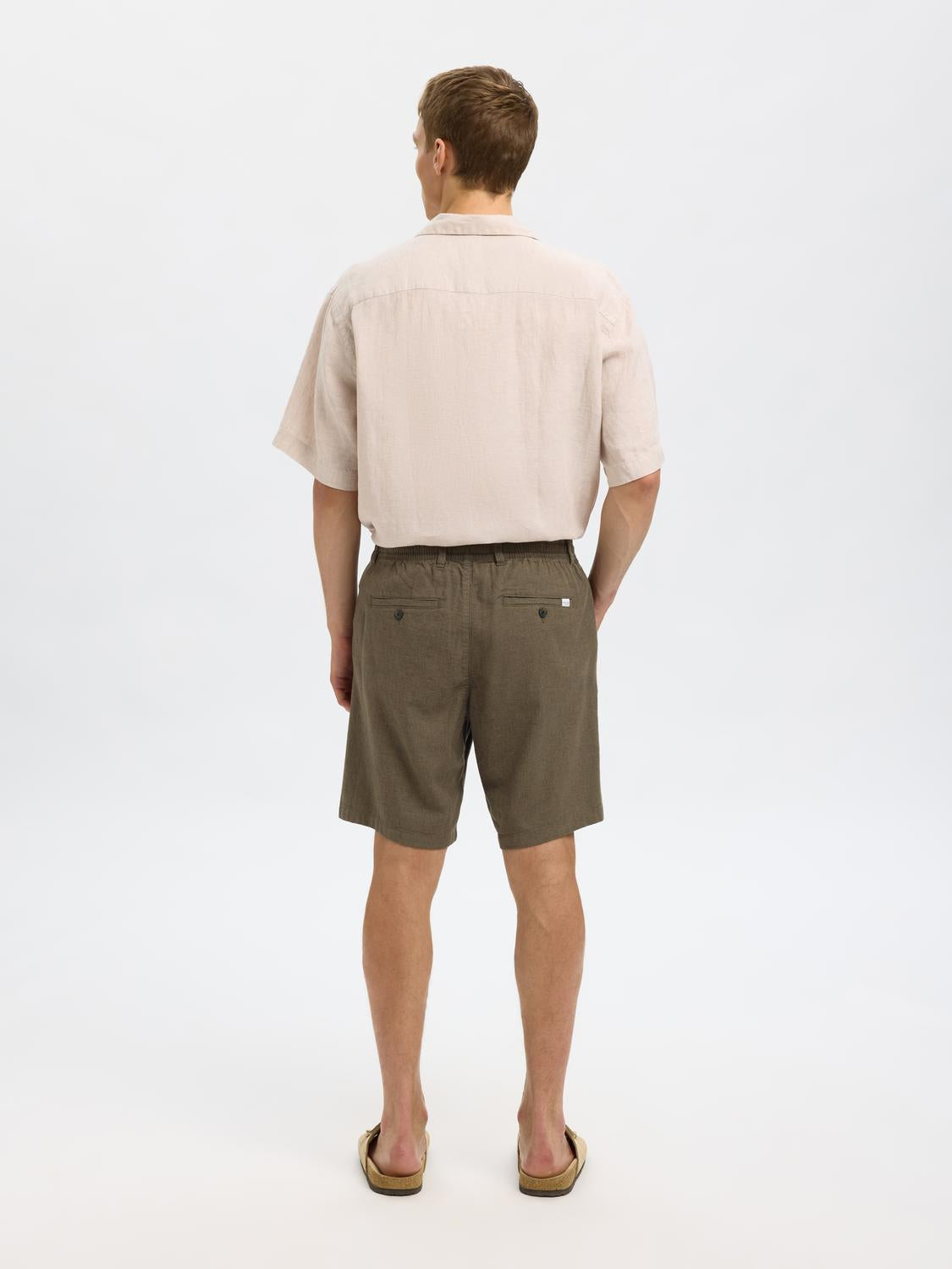 SHORTS - Slhregular-Brody Linen Bld Shorts Noos -  - Hr Ravn
