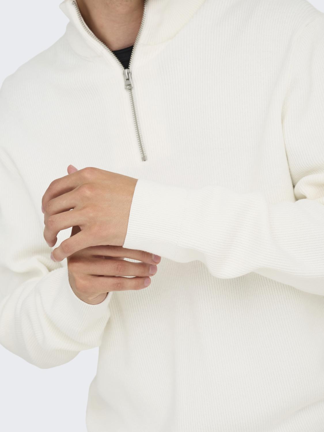 Onsphil Reg 12 Struc Half Zip Knit Noos