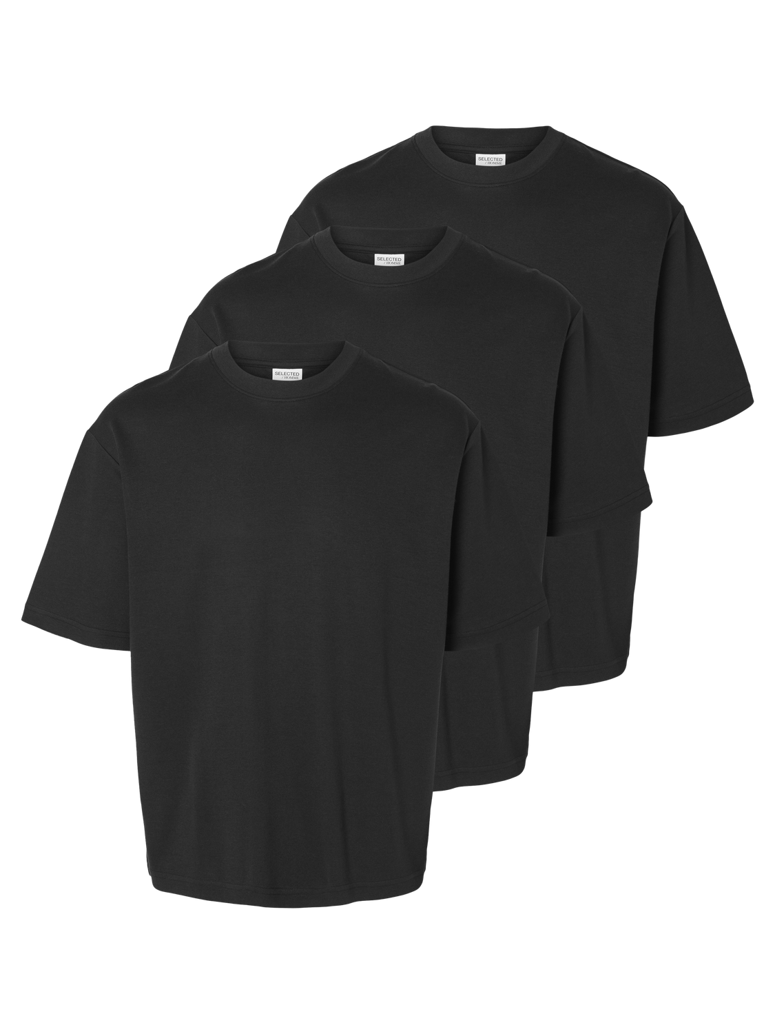 T-shirts - Slhlooseoscar Ss O-Neck Tee 3 Pack Noos -  - Hr Ravn
