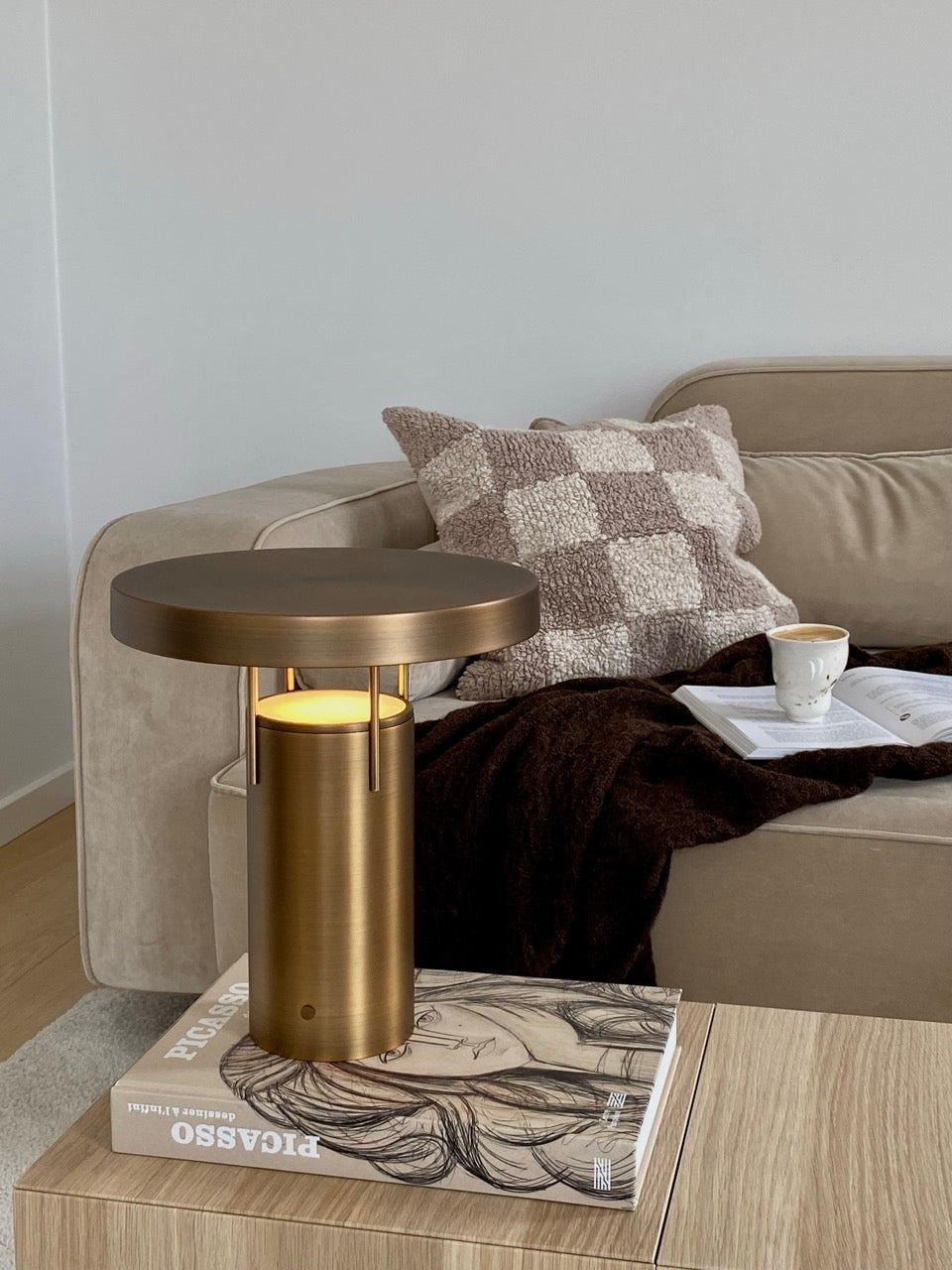 BringMe Transportabel Lampe Bruneret Messing