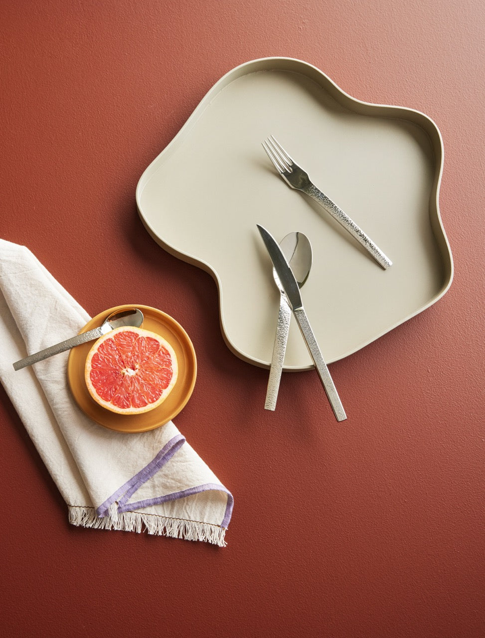 Mano Bestik Tekstureret (sæt af 16)